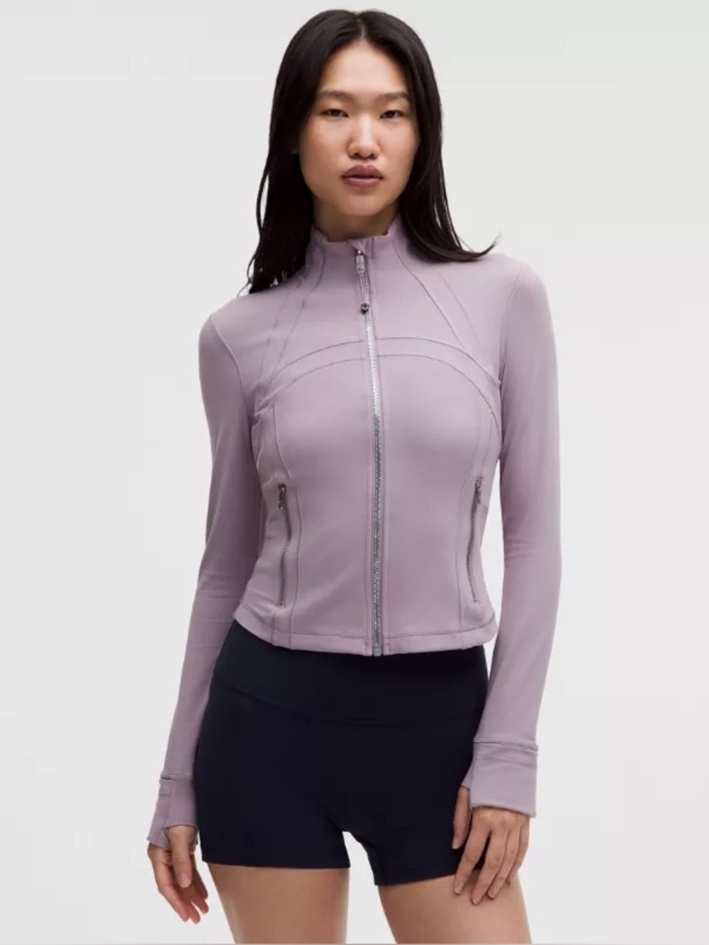 LULULEMON Define NULU Crop Jacket In Lilac Lavender Size 8